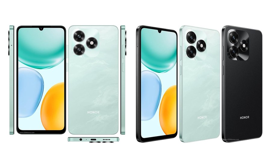 Honor X5C, front and back