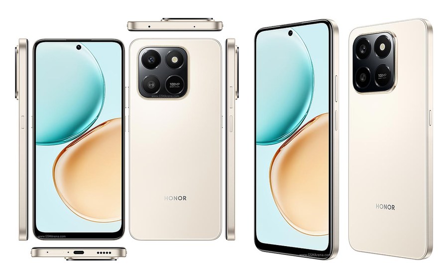 Honor X7D (5G), front and back