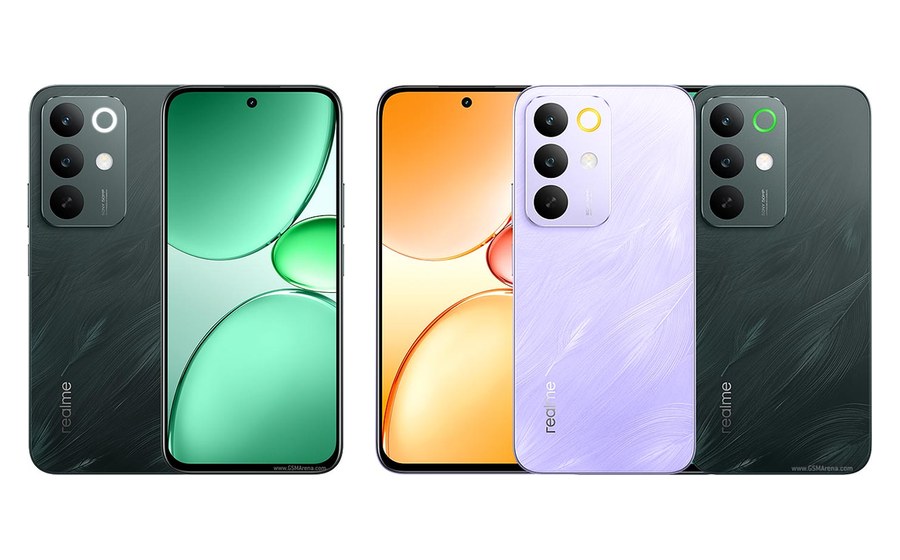 realme C85, front and back