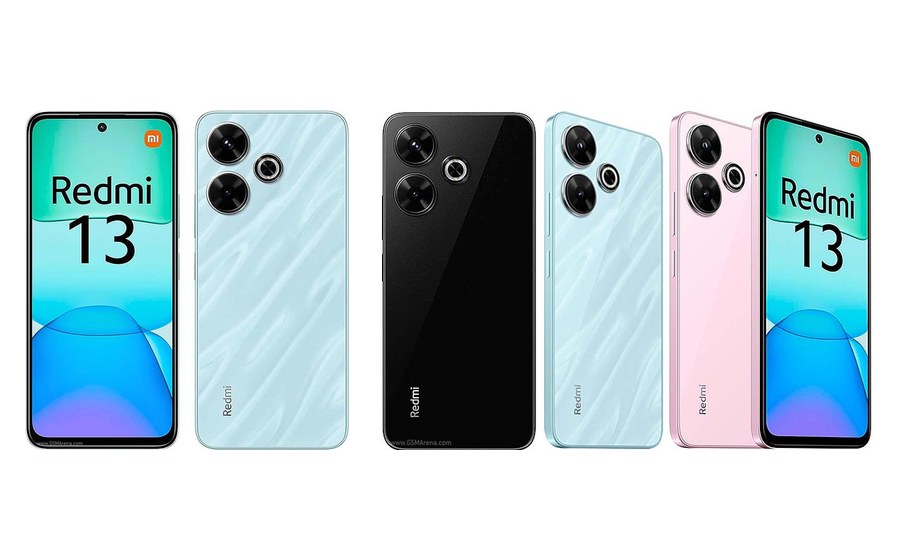Redmi 13, front and back