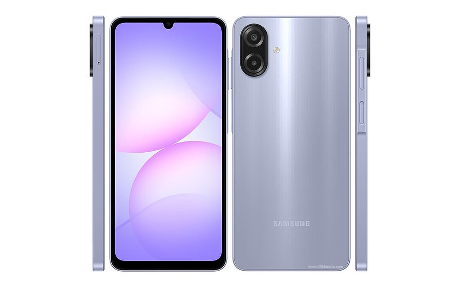 Samsung A07, front and back