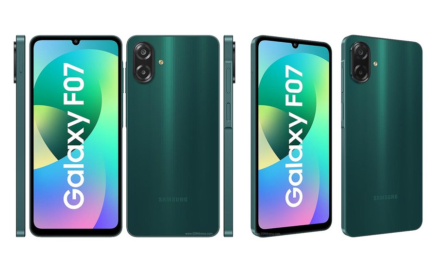 Samsung F07, front and back
