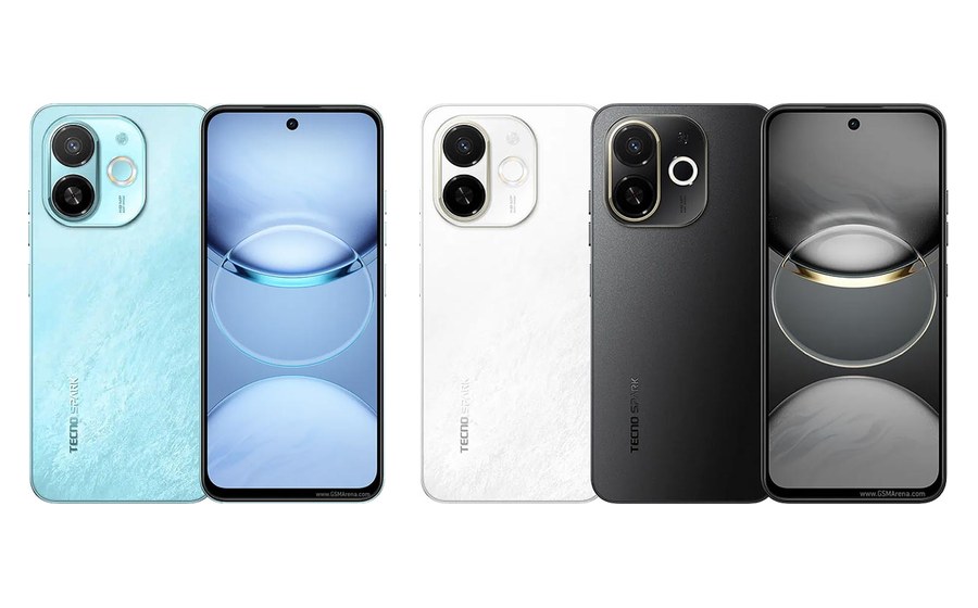 Tecno SPARC 30C 5G, front and back
